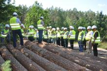 Delegacja białoruskich leśników w Nadleśnictwie Maskulińskie